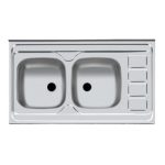 سینک روکار معمولی اخوان کد 10060-4Cr