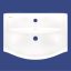 روشویی روکابینتی آرمیتاژ مدل نیلوفر 55
