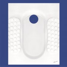 توالت ایرانی آرمیتاژ مدل آوا نیم گود ریم بسته