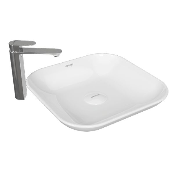 روشویی روکابینتی چینی کرد مدل آنتوریوم 46 بدون پایه شیردار