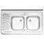 سینک ظرفشویی روکار کلاسیک پرنیان استیل مدل PS 3103
