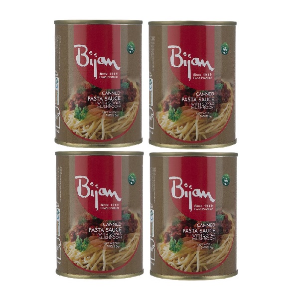 کنسرو سس ماکارونی بیژن وزن 380 گرم بسته ی 4 عددی
