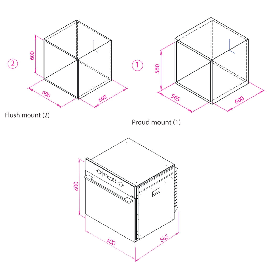 نقشه باز فر برقی توکار کن مدل POINT-M CAN