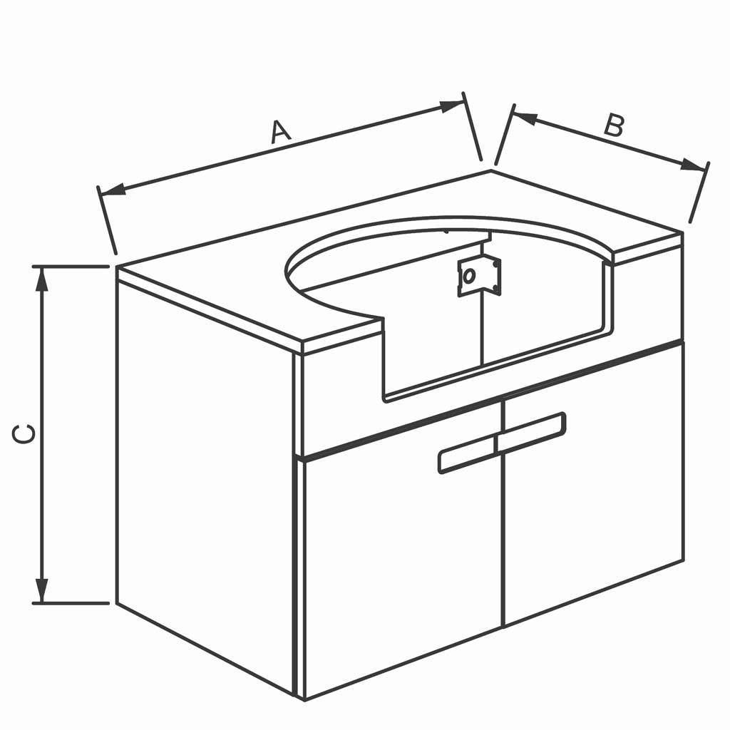 کابینت کریت coreet مدل انزو میلانو